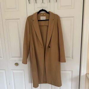 Aritzia Babaton 96% Wool Coat - Tan